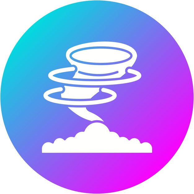El icono vectorial de la tormenta de polvo se puede usar para el conjunto de iconos de desastres naturales