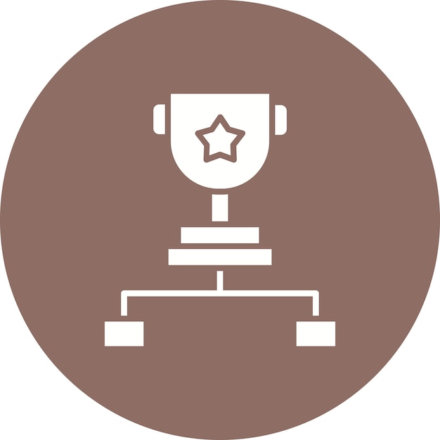 El icono vectorial del torneo se puede usar para el conjunto de iconos del juego en línea