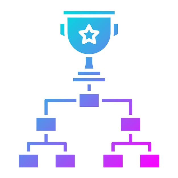 El icono vectorial del torneo se puede usar para el conjunto de iconos del juego en línea