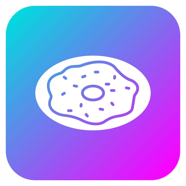 El icono vectorial de la tortilla se puede usar para el conjunto de iconos de la mañana y el desayuno