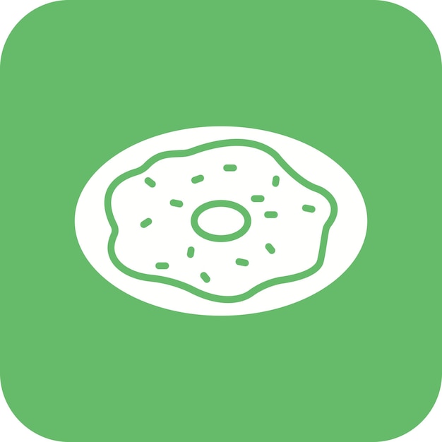 El icono vectorial de la tortilla se puede usar para el conjunto de iconos de la mañana y el desayuno