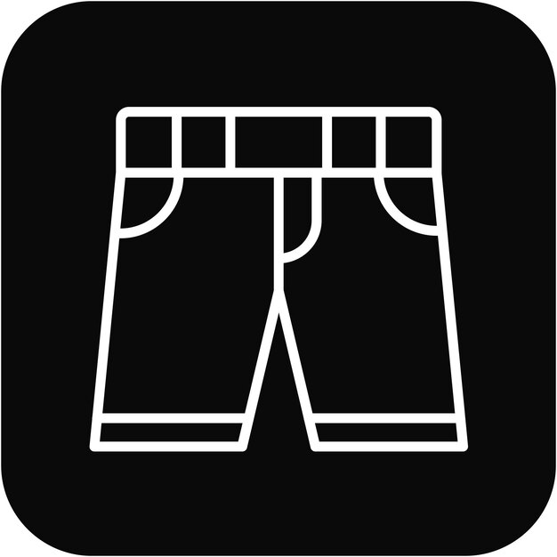 El icono vectorial de trajes de baño se puede usar para el conjunto de iconos de Beach Resort