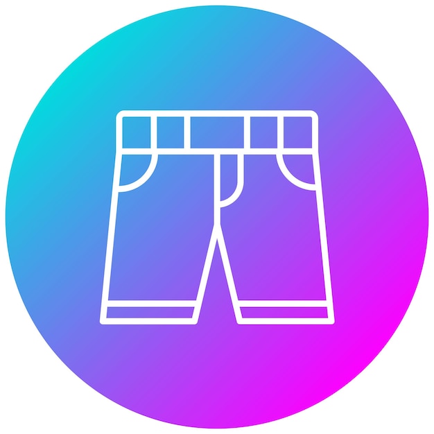 El icono vectorial de trajes de baño se puede usar para el conjunto de iconos de Beach Resort