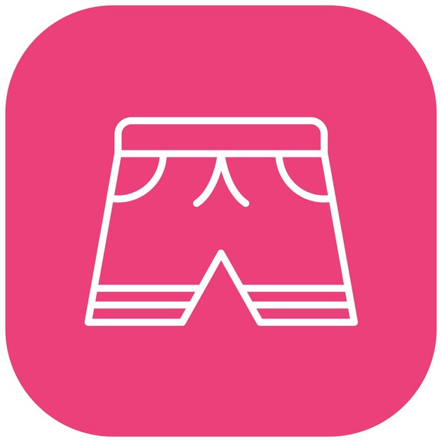 El icono vectorial de trajes de baño se puede usar para el conjunto de iconos de comercio electrónico de moda