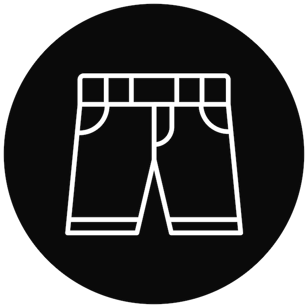 El icono vectorial de trajes de baño se puede usar para el iconset de Beach Resort