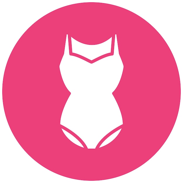 El icono vectorial de trajes de baño se puede usar para el iconset de Beach Resort
