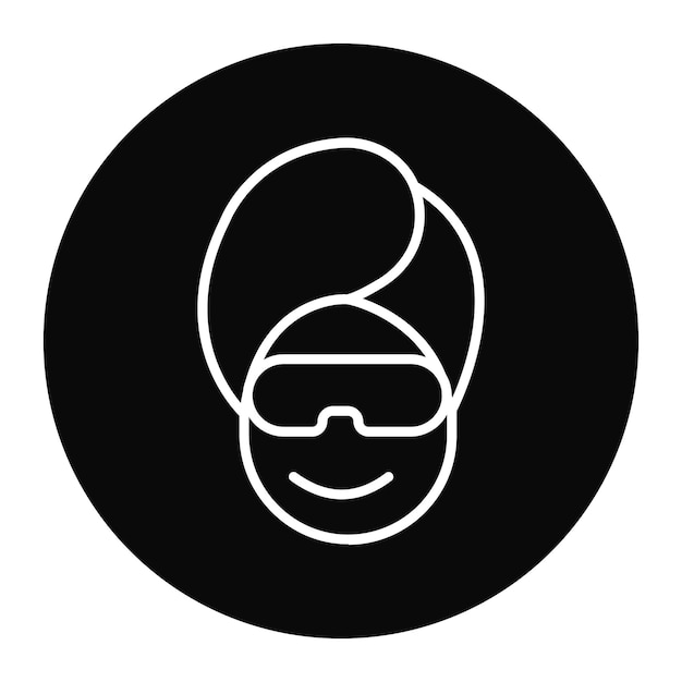 El icono vectorial del tratamiento ocular del spa se puede utilizar para el conjunto de iconos del spa