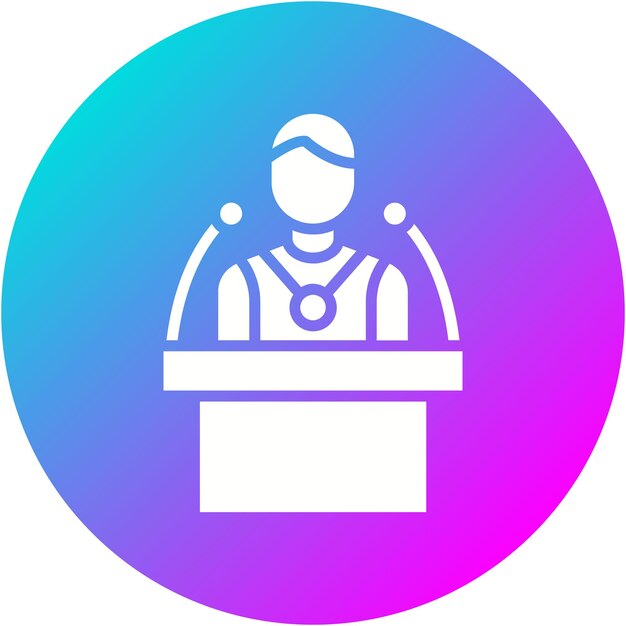 El icono vectorial de Tribune se puede usar para el conjunto de iconos de Auto Racing
