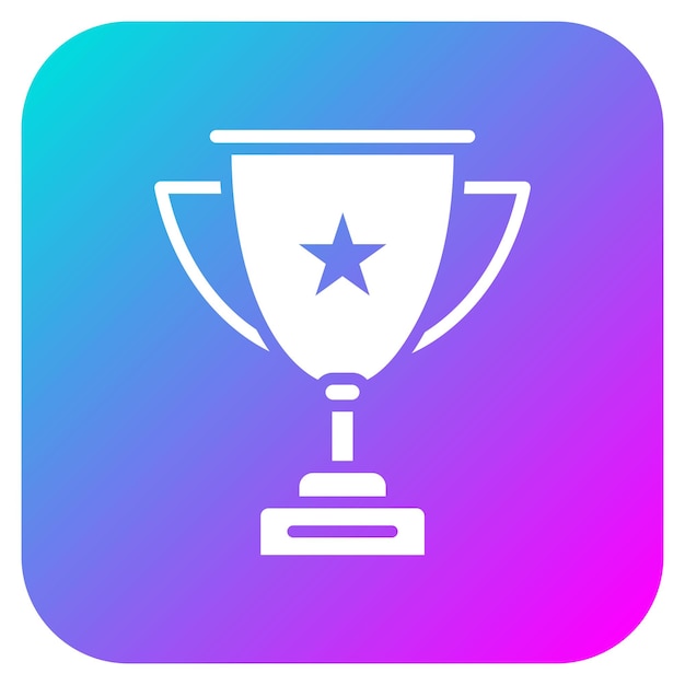El icono vectorial del trofeo se puede usar para el conjunto de iconos de educación