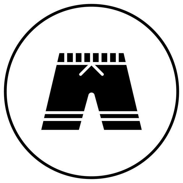 El icono vectorial de los troncos de natación se puede usar para el conjunto de iconos de verano