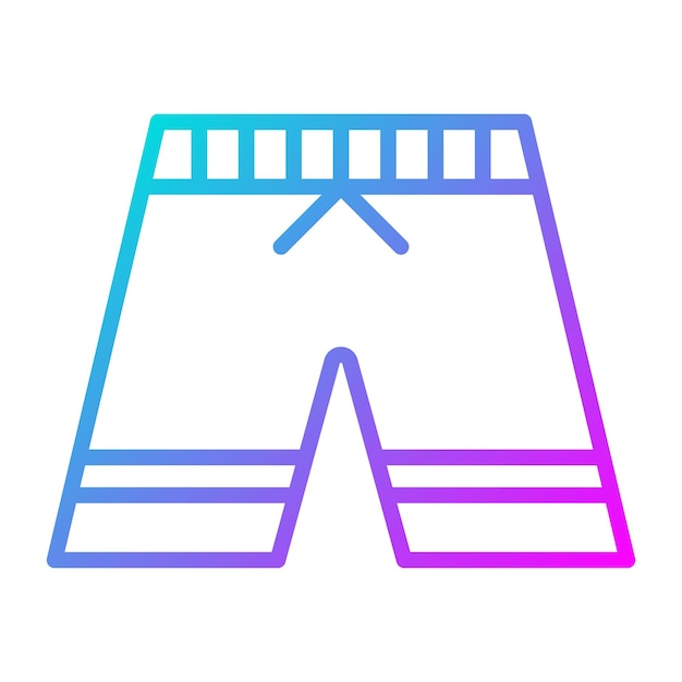El icono vectorial de los troncos de natación se puede usar para el conjunto de iconos de verano