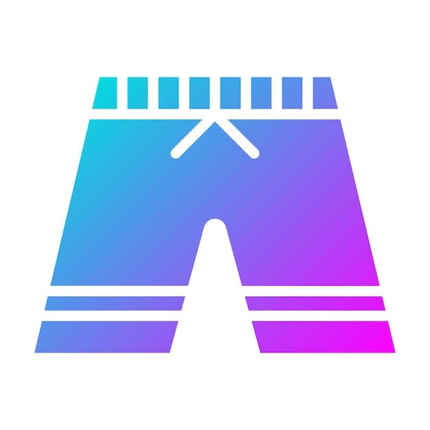El icono vectorial de los troncos de natación se puede usar para el conjunto de iconos de verano