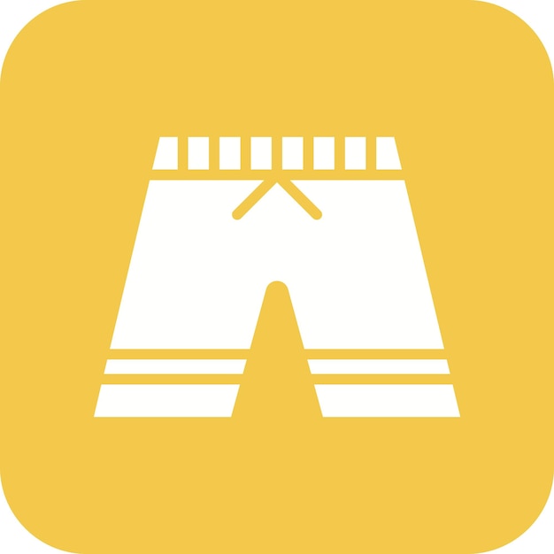 El icono vectorial de los troncos de natación se puede usar para el conjunto de iconos de verano