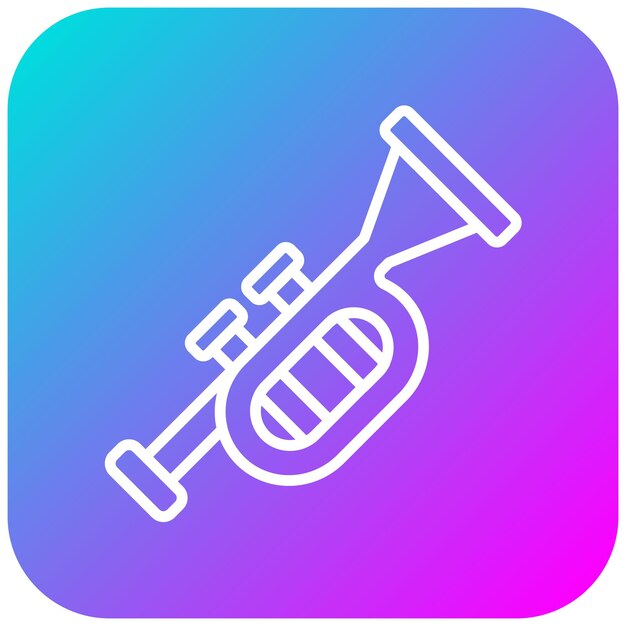 El icono vectorial de Tuba se puede usar para el conjunto de iconos de la civilización antigua