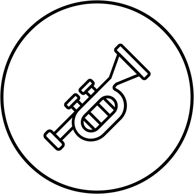 El icono vectorial de Tuba se puede usar para el conjunto de iconos de la civilización antigua