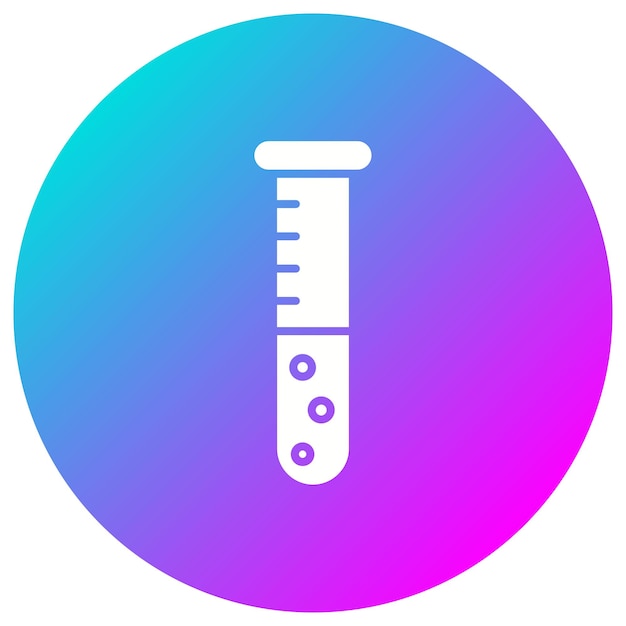 El icono vectorial del tubo de ensayo se puede utilizar para el conjunto de iconos de Investigación y Ciencia