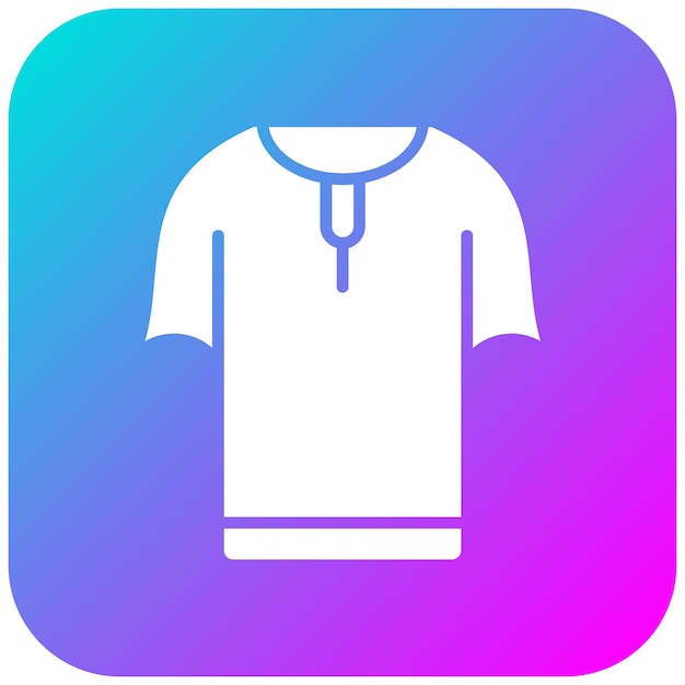 El icono vectorial de la túnica se puede usar para el conjunto de iconos de Dubai