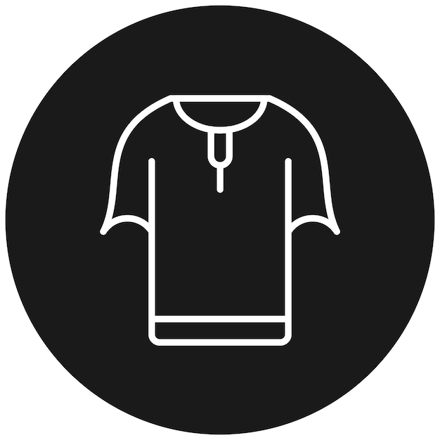 El icono vectorial de la túnica se puede usar para el conjunto de iconos de Dubai