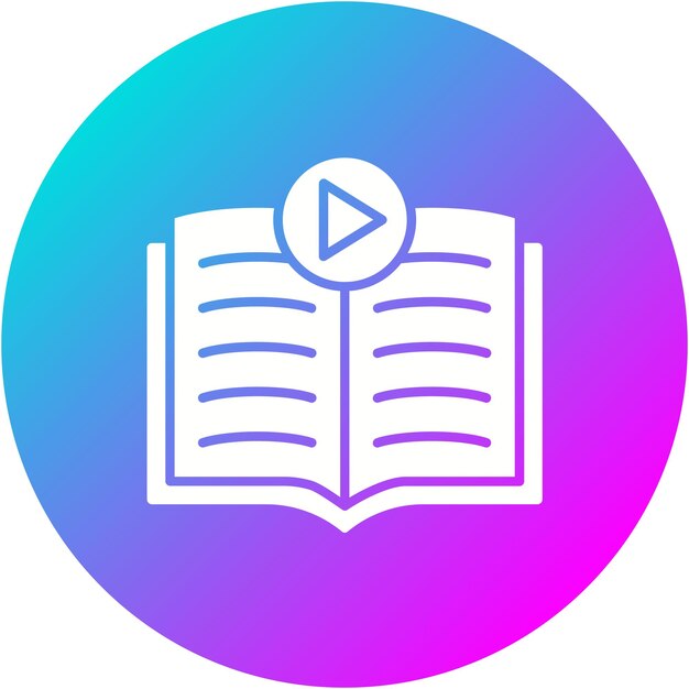 El icono vectorial del tutorial se puede utilizar para el conjunto de iconos de aprendizaje