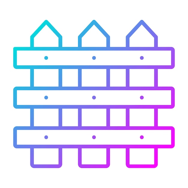 El icono vectorial de la valla se puede usar para el conjunto de iconos de otoño