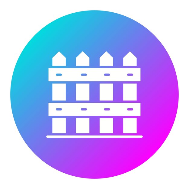 El icono vectorial de la valla se puede usar para el conjunto de iconos de primavera