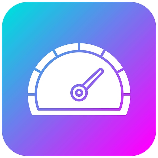 El icono vectorial del velocímetro se puede utilizar para el conjunto de iconos de reparación de automóviles