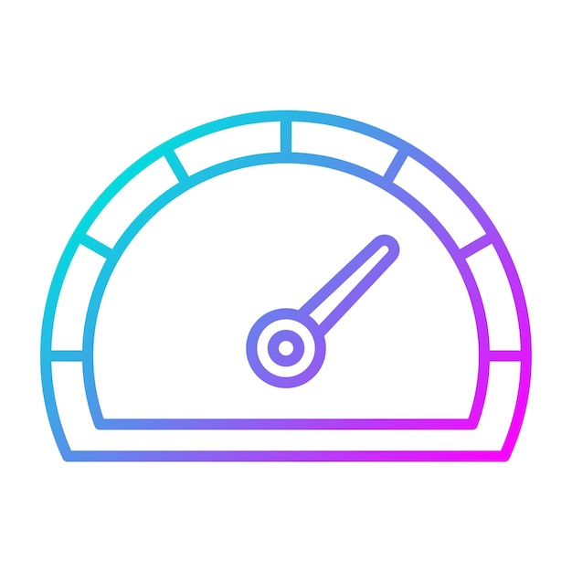 El icono vectorial del velocímetro se puede utilizar para el conjunto de iconos de reparación de automóviles