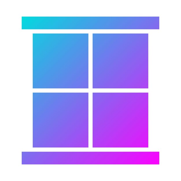El icono vectorial de la ventana se puede usar para el conjunto de iconos interiores