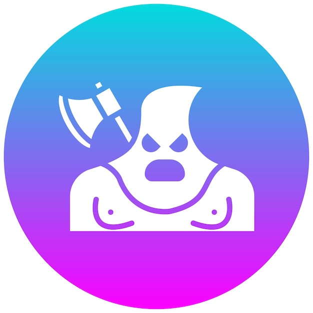 El icono vectorial del verdugo se puede usar para el conjunto de iconos medievales