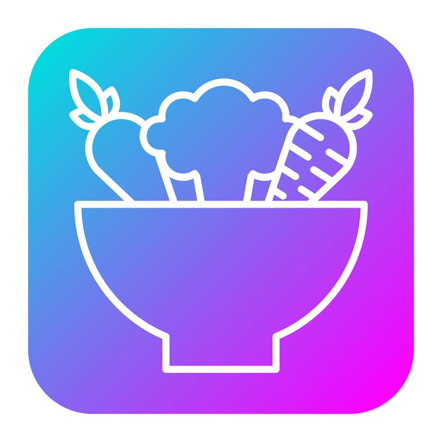El icono vectorial de verduras se puede utilizar para el conjunto de iconos de agricultura