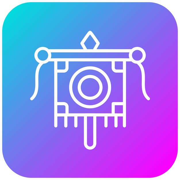 El icono vectorial de Vexillum se puede usar para el conjunto de iconos de la civilización antigua