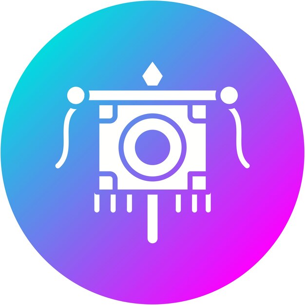 El icono vectorial de Vexillum se puede usar para el conjunto de iconos de la civilización antigua