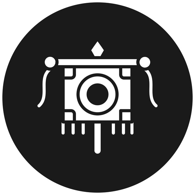 El icono vectorial de Vexillum se puede usar para el conjunto de iconos de la civilización antigua