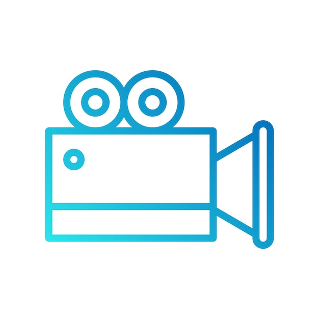 Icono vectorial de la videografía