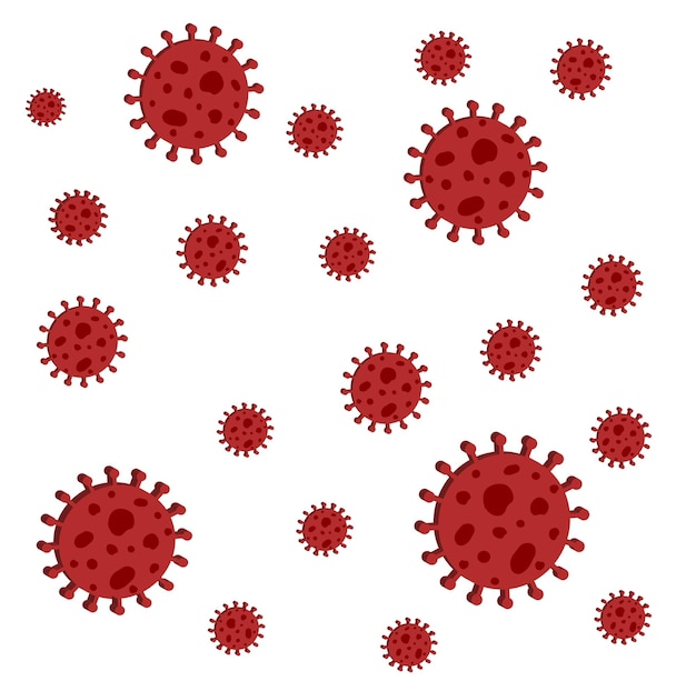 Icono vectorial Virus, virus de microorganismos patógenos que solo pueden replicarse en células vivas.