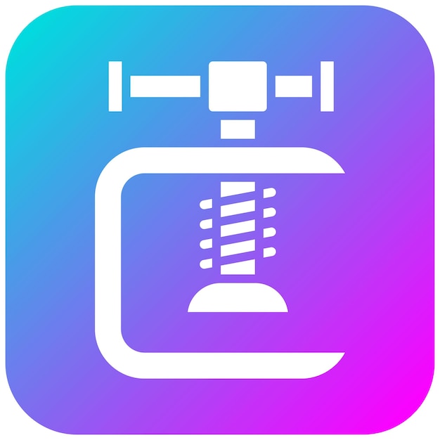 El icono vectorial de Vise se puede usar para el conjunto de iconos de Art and Craft Supplies