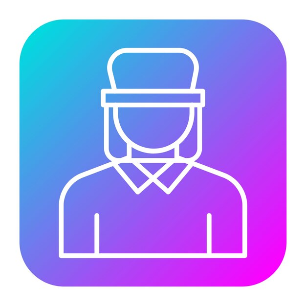El icono vectorial de la visera protectora se puede utilizar para el conjunto de iconos de enfermería