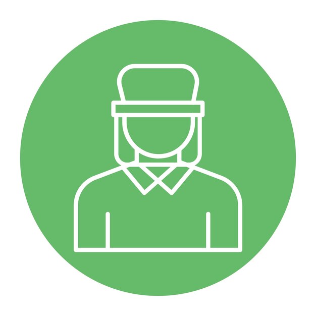 El icono vectorial de la visera protectora se puede utilizar para el conjunto de iconos de enfermería