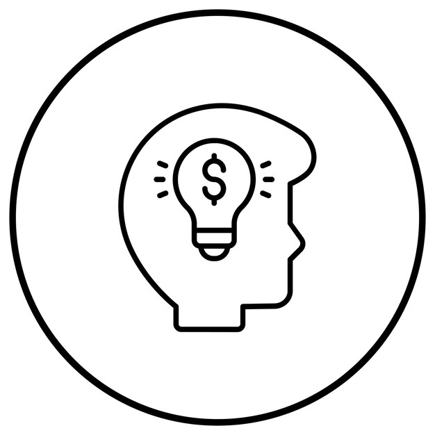 El icono vectorial visionario se puede utilizar para el conjunto de iconos de emprendimiento