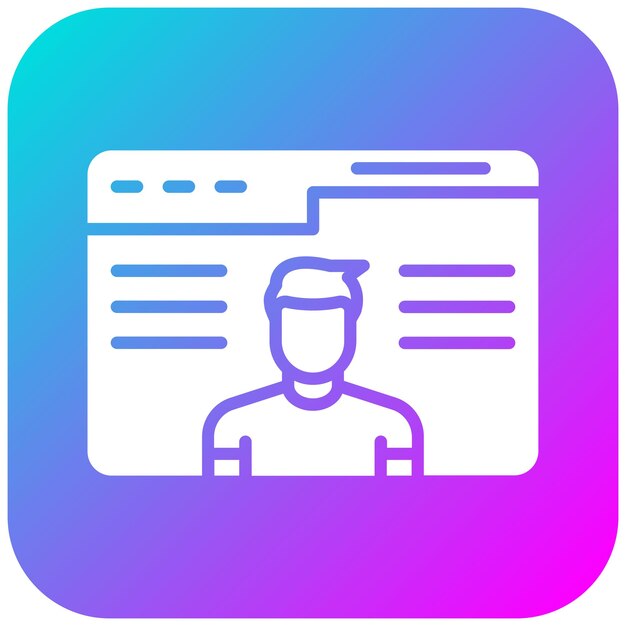 El icono vectorial de los visitantes de la página se puede utilizar para el conjunto de iconos de marketing