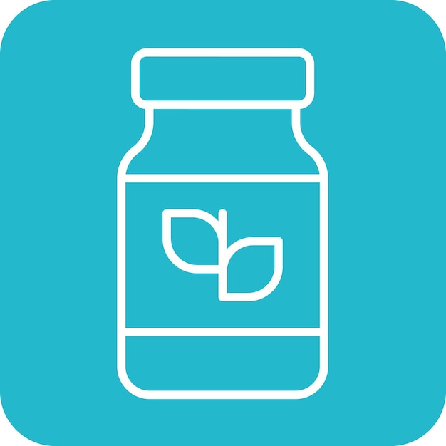 El icono vectorial de vitaminas se puede usar para el conjunto de iconos de gimnasio