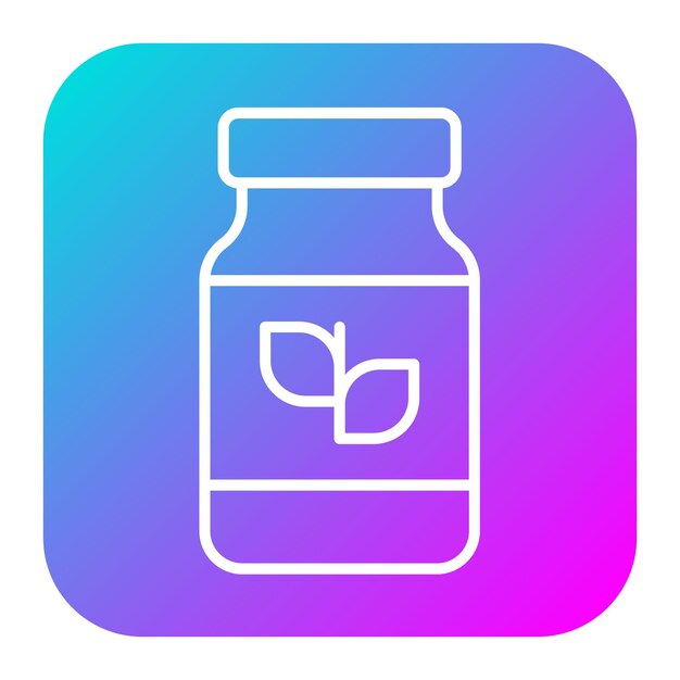 El icono vectorial de vitaminas se puede usar para el conjunto de iconos de gimnasio