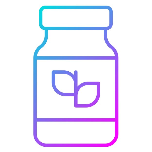 El icono vectorial de vitaminas se puede usar para el conjunto de iconos de gimnasio