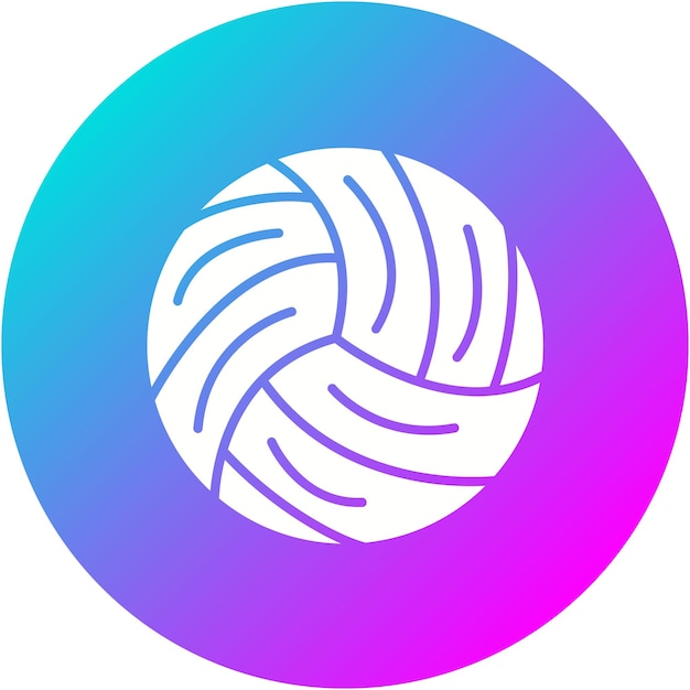 El icono vectorial de voleibol se puede usar para el conjunto de iconos deportivos