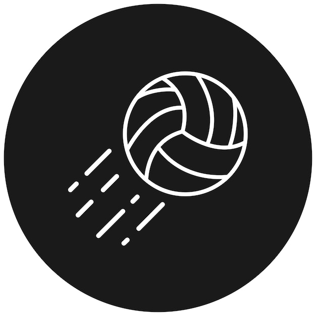 El icono vectorial de voleibol se puede usar para el conjunto de iconos de los Juegos Olímpicos