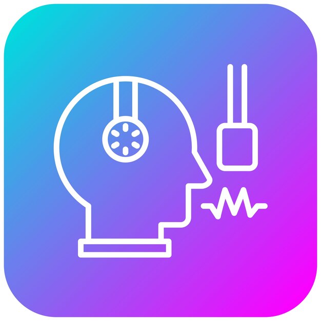 El icono vectorial de voz en off se puede usar para el conjunto de iconos de producción de video