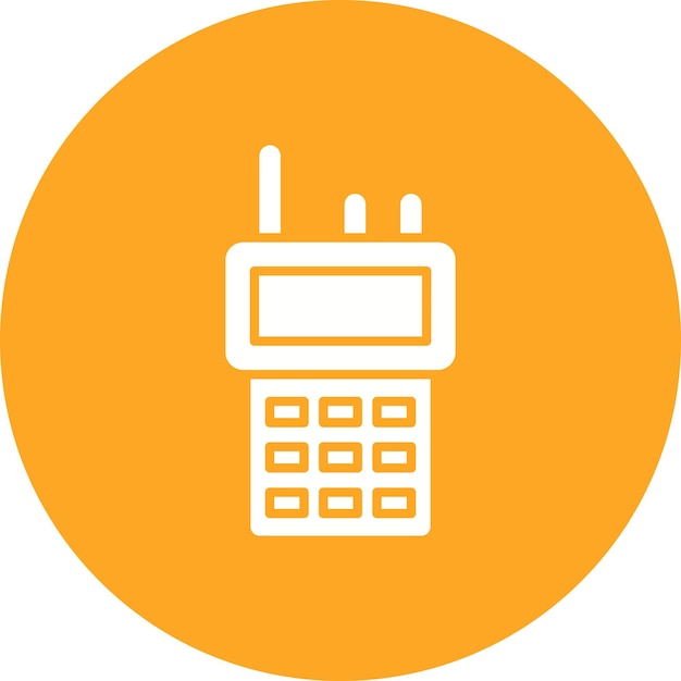 El icono vectorial de walkie-talkie se puede utilizar para el conjunto de iconos de dispositivos electrónicos