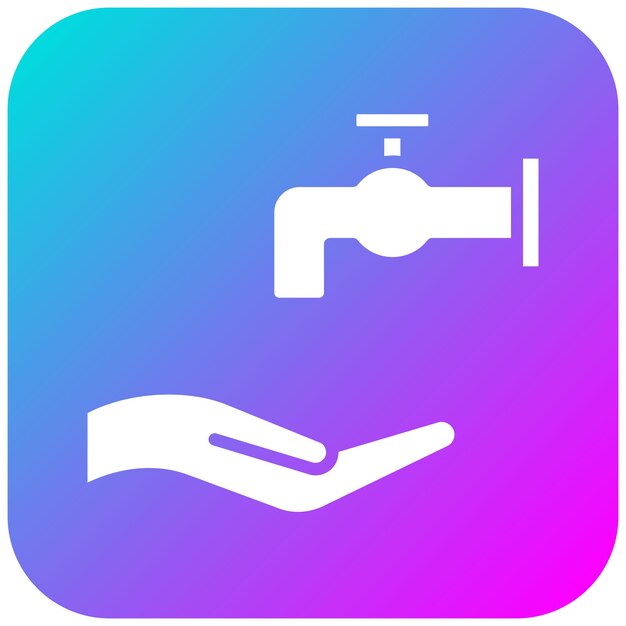 El icono vectorial de Wudu se puede usar para el conjunto de iconos de Ramadán