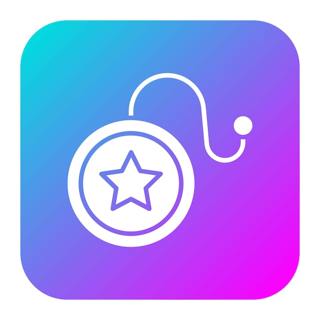 El icono vectorial de Yoyo se puede usar para el conjunto de iconos de juguetes para niños