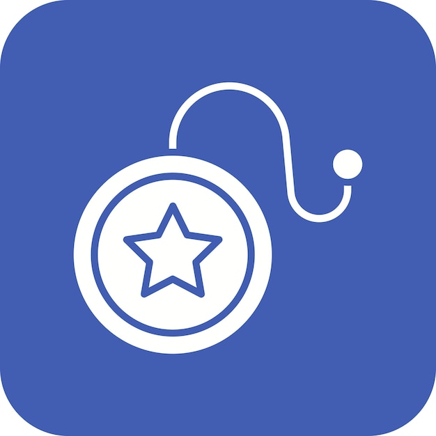 El icono vectorial de Yoyo se puede usar para el conjunto de iconos de juguetes para niños